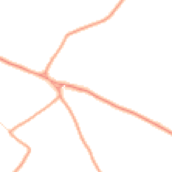 Daytime road noise heatmap for LU2 9PR