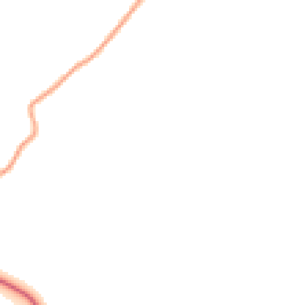 Daytime road noise heatmap for LU2 9PS