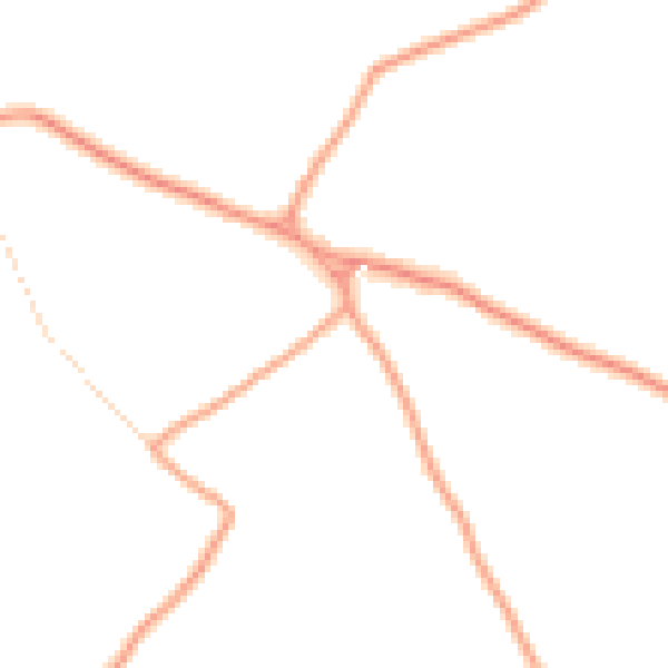 Daytime road noise heatmap for LU2 9QP