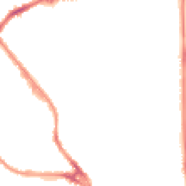 Night-time road noise heatmap for LU3 1AN