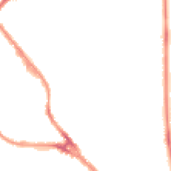 Night-time road noise heatmap for LU3 1AQ