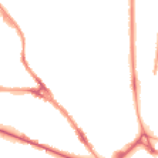 Night-time road noise heatmap for LU3 1BQ
