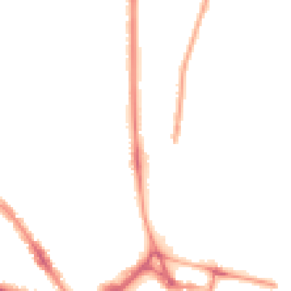 Night-time road noise heatmap for LU3 1DF