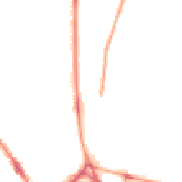 Night-time road noise heatmap for LU3 1DL