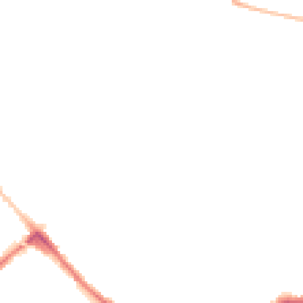 Night-time road noise heatmap for LU3 1FA