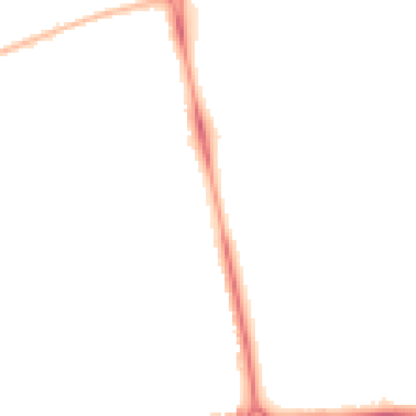 Night-time road noise heatmap for LU3 1NH