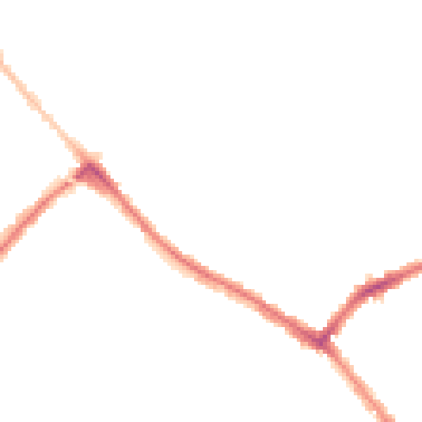 Night-time road noise heatmap for LU3 1TJ