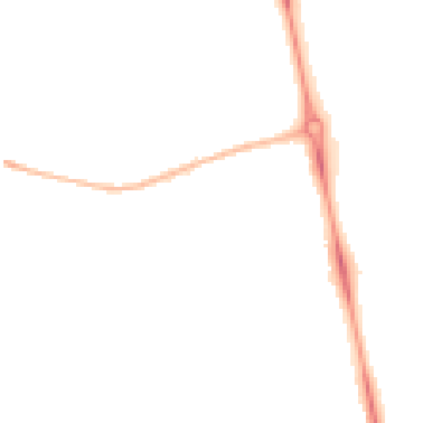 Night-time road noise heatmap for LU3 2AR