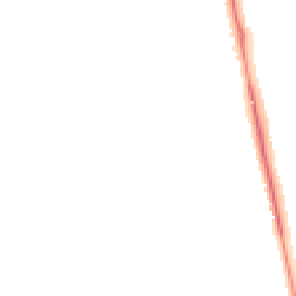 Night-time road noise heatmap for LU3 2HB
