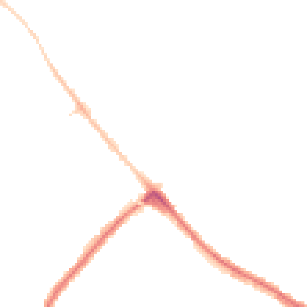 Night-time road noise heatmap for LU3 2NW