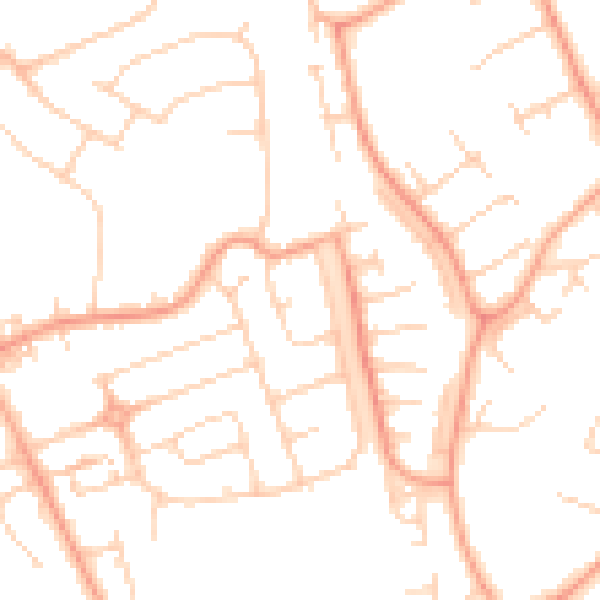 Daytime road noise heatmap for LU3 3DH