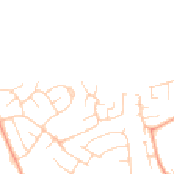 Daytime road noise heatmap for LU3 3LA