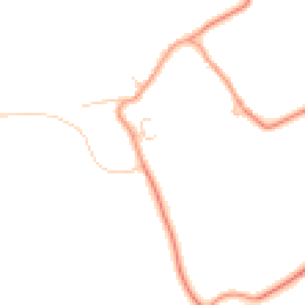 Daytime road noise heatmap for LU3 3PB