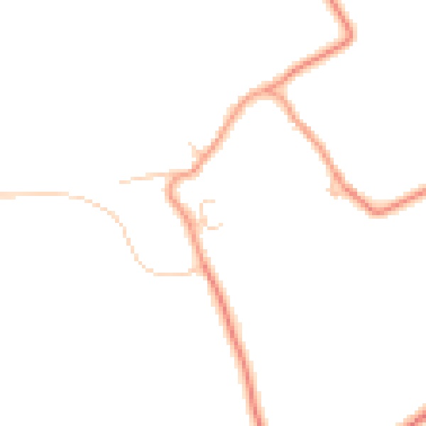 Daytime road noise heatmap for LU3 3PD