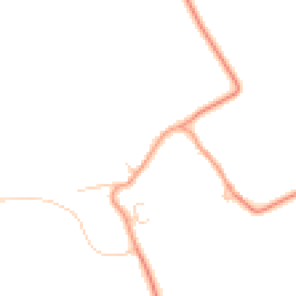 Daytime road noise heatmap for LU3 3PE