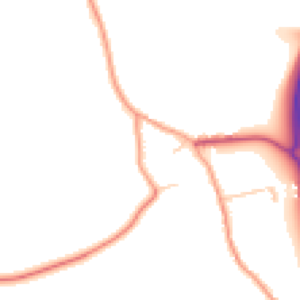 Daytime road noise heatmap for LU3 3PL