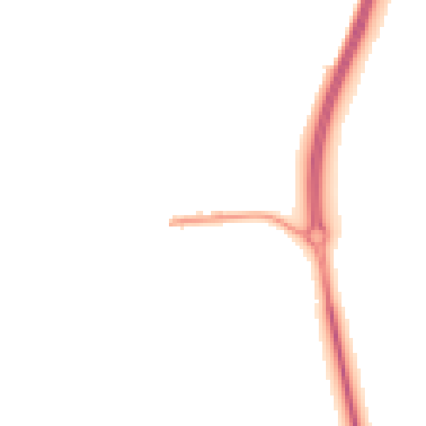 Night-time road noise heatmap for LU3 3PN