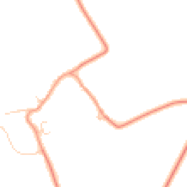 Daytime road noise heatmap for LU3 3PQ