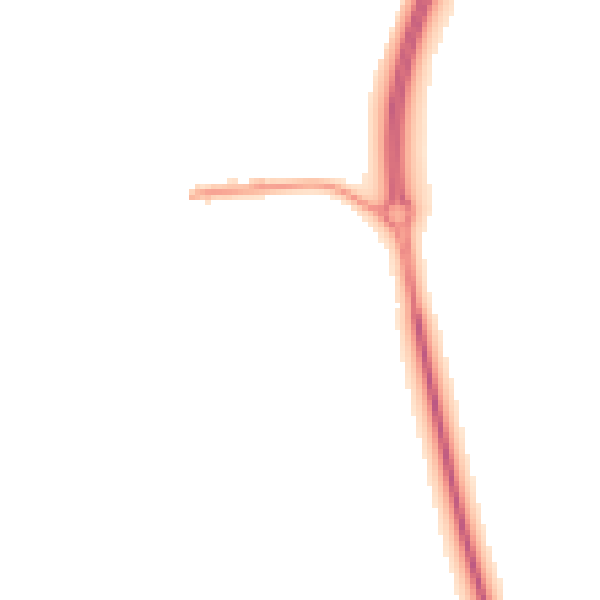 Night-time road noise heatmap for LU3 3PW