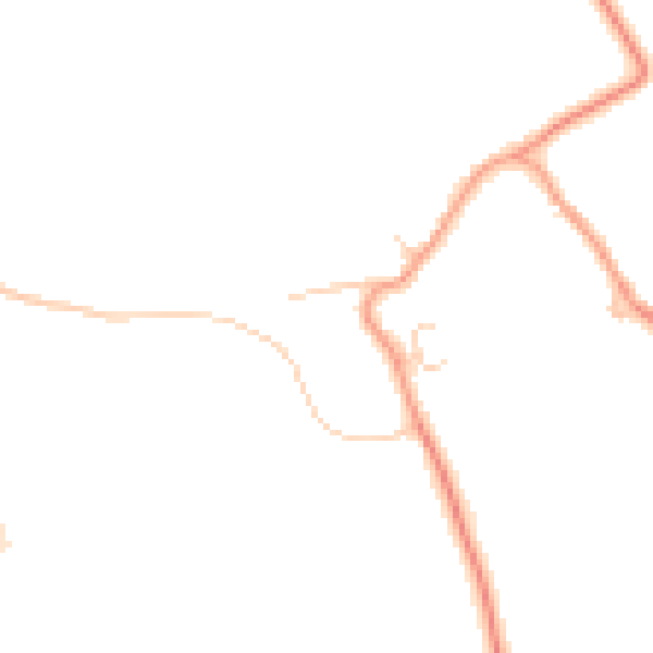 Daytime road noise heatmap for LU3 3PY