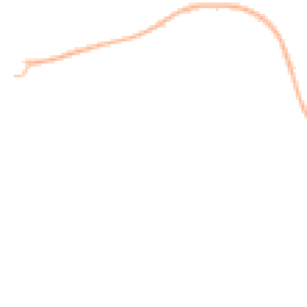 Night-time road noise heatmap for LU3 3QA