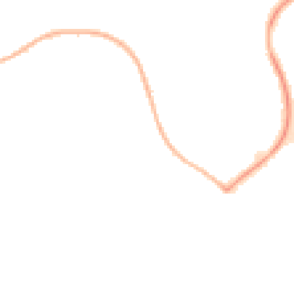 Night-time road noise heatmap for LU3 4AL