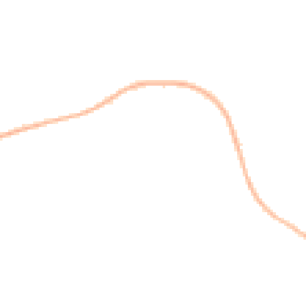 Night-time road noise heatmap for LU3 4AS