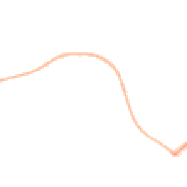 Night-time road noise heatmap for LU3 4AU