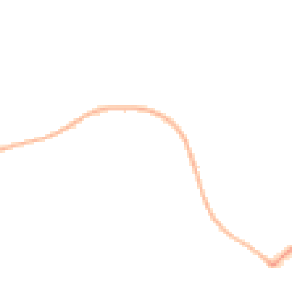Night-time road noise heatmap for LU3 4AY