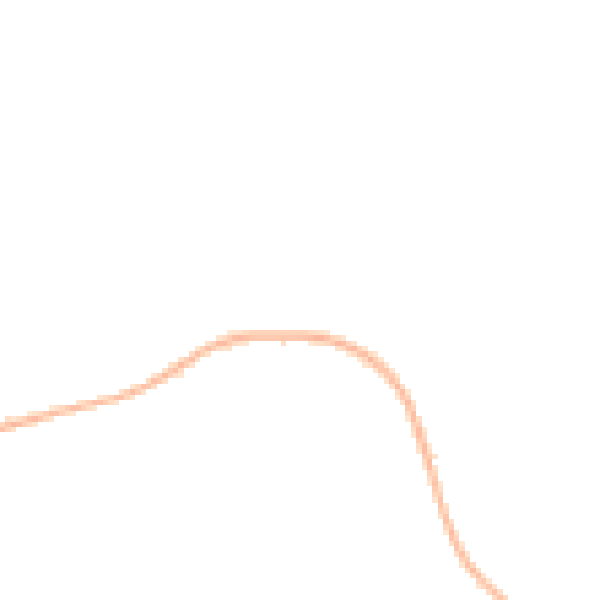 Night-time road noise heatmap for LU3 4DS