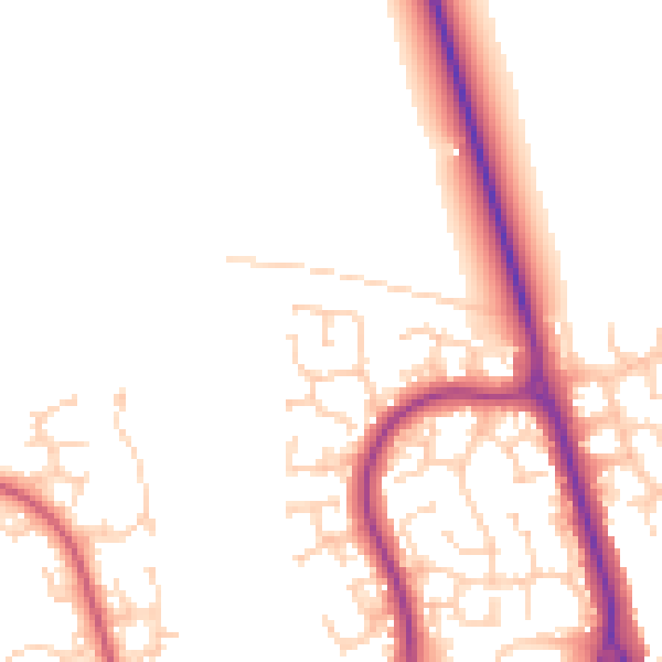 Daytime road noise heatmap for LU3 4HD