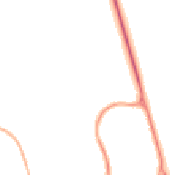 Night-time road noise heatmap for LU3 4HD