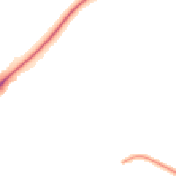 Night-time road noise heatmap for LU4 0AE