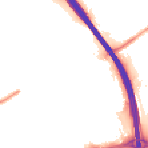 Night-time road noise heatmap for LU4 0EH