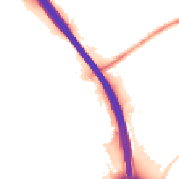 Night-time road noise heatmap for LU4 0EJ