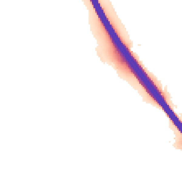 Night-time road noise heatmap for LU4 0HB