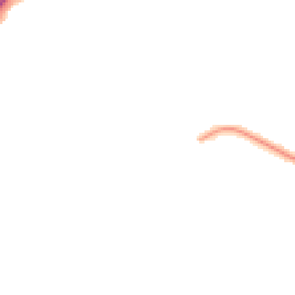Night-time road noise heatmap for LU4 0QT