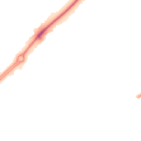 Night-time road noise heatmap for LU4 0SG