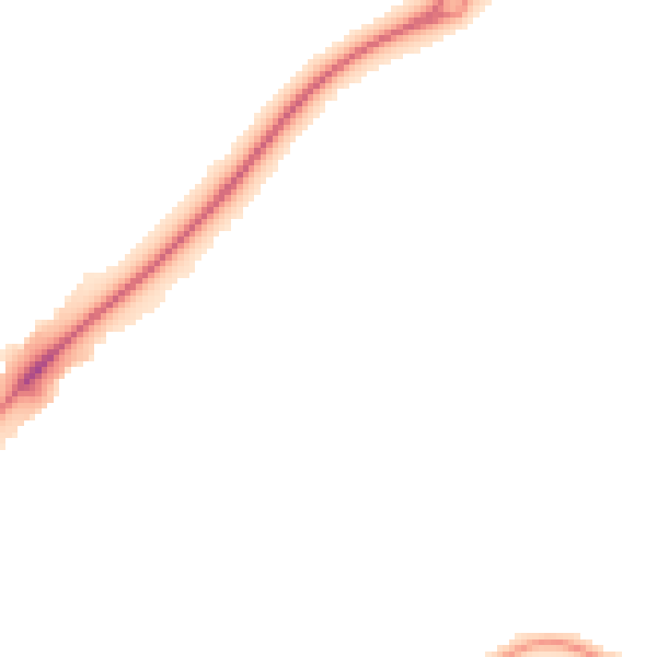 Night-time road noise heatmap for LU4 0UP