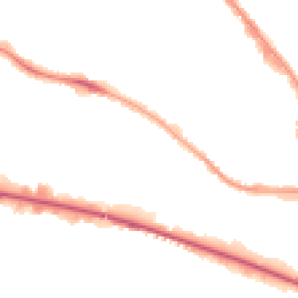 Night-time road noise heatmap for LU4 8BE
