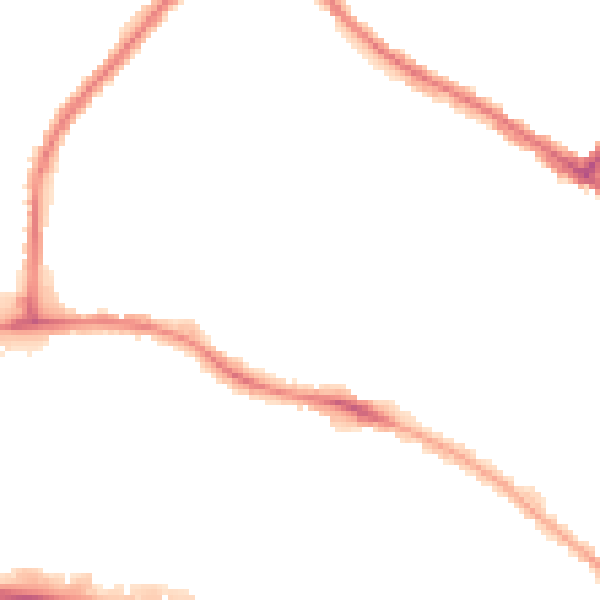 Night-time road noise heatmap for LU4 8EB