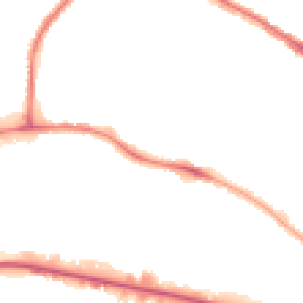 Night-time road noise heatmap for LU4 8EE