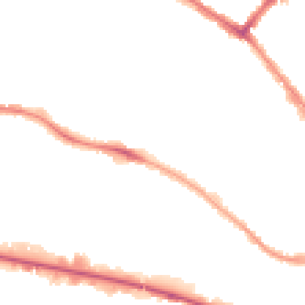 Night-time road noise heatmap for LU4 8JF