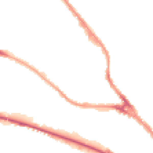 Night-time road noise heatmap for LU4 8LY