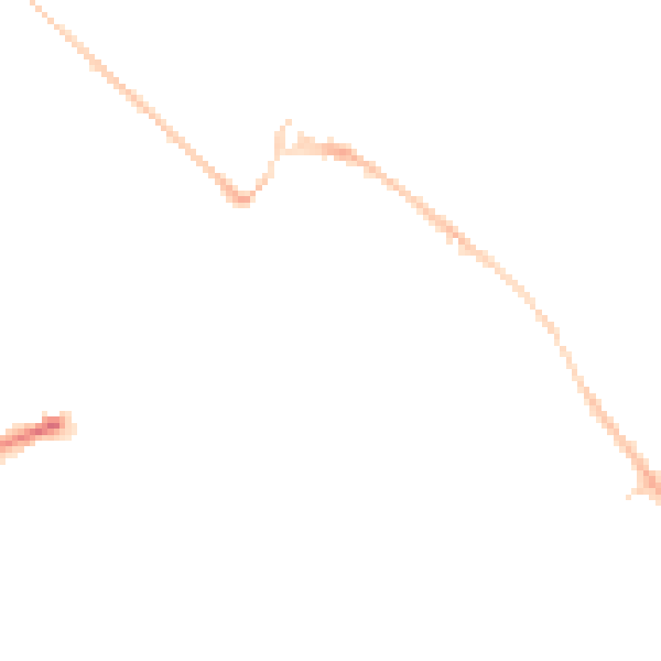 Night-time road noise heatmap for LU4 9BU
