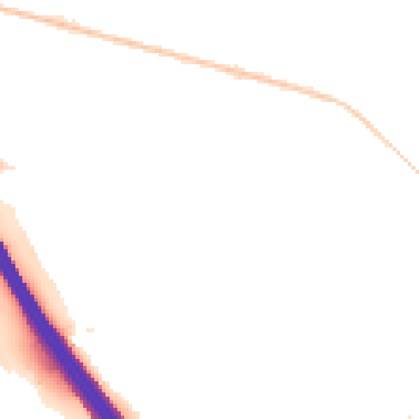 Night-time road noise heatmap for LU4 9EU
