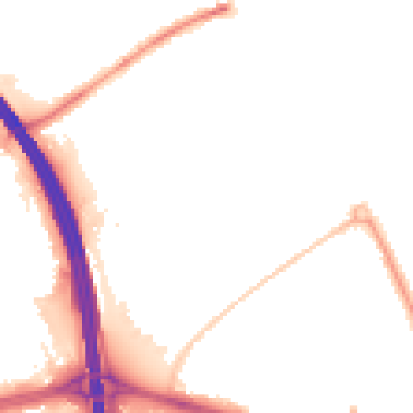 Night-time road noise heatmap for LU4 9FN