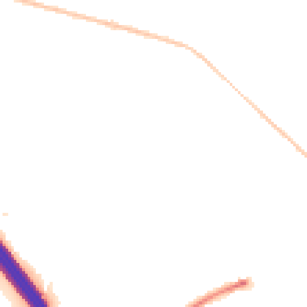 Night-time road noise heatmap for LU4 9JN