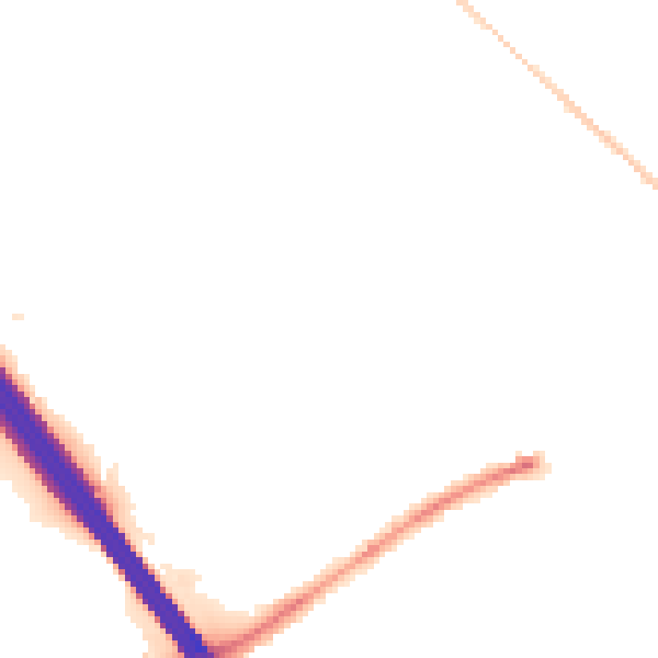 Night-time road noise heatmap for LU4 9LD
