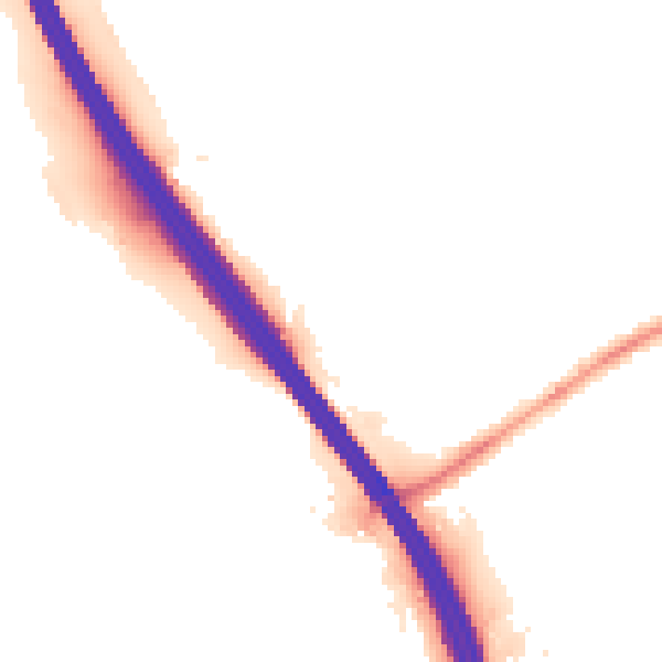 Night-time road noise heatmap for LU4 9NX